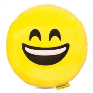 Perna decorativa Emoji Smiley Happy Face Textil Galben DRLR68BBM