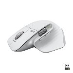 Mouse Wireless LOGITECH MX Master 3S, Dual Mode, 8000 dpi, Bluetooth, alb
