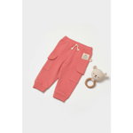 Pantaloni cu buzunare laterale, Two thread, 100%bumbac organic - Rose, BabyCosy (Marime: 6-9 luni), BabyCosy