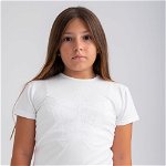 Tricou alb cu maneca scurta si imprimeu fluture pentru fete 13 ani (151-156 cm), 