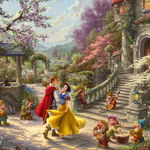 Puzzle Schmidt din 1000 de piese - Thomas Kinkade Snow White Dancing in the Sunlight