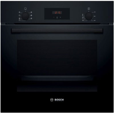 Cuptor incorporabil Bosch HBF133BA1, Electric, 66 l, Grill, Autocuratare EcoClean Direct, Convectie 3D, Clasa A (Negru), BOSCH