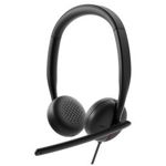 Casti cu fir Dell WH3024, Over the ear, Wired, Negru, 2m
