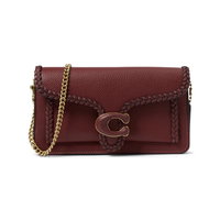 Genti Femei COACH Braided Leather Trim Tabby Chain Clutch Wine, COACH