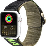 Dux Ducis Dux Ducis Strap (Outdoor Version) pasek Apple Watch Ultra, SE, 8, 7, 6, 5, 4, 3, 2, 1 (49, 45, 44, 42 mm) nylonowa opaska bransoleta czarno-zielony, Dux Ducis
