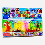 Set cu 6 figurine multicolor model de inspirație Jocul Roblox, Rainbow Friends 39×28cm, +3ani