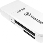 Card reader Transcend USB 3.1 Gen 1 SD/microSD White
