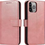Husă pentru iPhone 14 Pro Max din seria Magnet Case cu husă cu clapă cu funcție de portofel și suport de culoare roz, ForIT