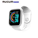 Smartwatch unisex compatibil cu Android si IOS Alb Bluetooth B2427