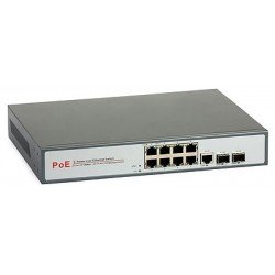 Switch PoE: ULTIPOWER 0288af (8xRJ45/PoE-802.3af, RJ45-GbE, 2xSFP-GbE), Ultipower