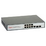 Switch PoE: ULTIPOWER 0288af (8xRJ45/PoE-802.3af, RJ45-GbE, 2xSFP-GbE), Ultipower