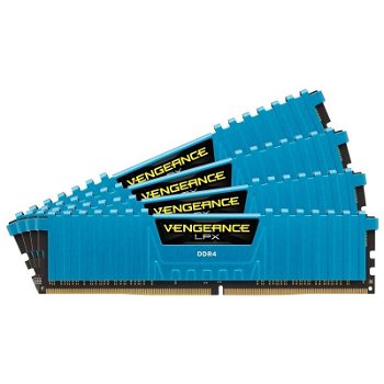 Memorie Corsair Vengeance LPX Blue 16GB DDR4 2400 MHz CL14 Quad Channel Kit