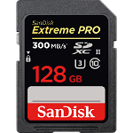 SanDisk Extreme Pro SDXC 128GB 300MB/s 2000x, UHS-II Class 10 (SDSDXPK-128G-GN4IN)