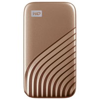 Western Digital SSD Extern WD My Passport™ 2TB, USB 3.2 Gen2 Type-C/A, NVMe, Gold, Western Digital