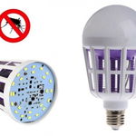 Set de doua becuri 2in1 cu lampa UV impotriva insectelor