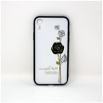 Husa Iphone XR Imprimeu Trandafiri Black&White, Maxcell