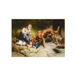 Puzzle Gold Puzzle - Carl Reichert: Dinnerparty, 500 piese (Gold-Puzzle-60713), Gold Puzzle