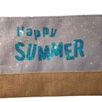 Geanta Port Farduri,Happy Summer ,Material textil, ideal Concediu , 