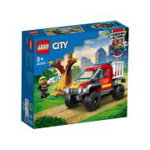 LEGO City. Masina de pompieri 4x4 60393, 97 piese, 