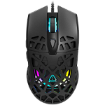 Puncher GM-20 High-end Gaming Mouse with 7 programmable buttons  Pixart 3360 optical sensor  6 levels of DPI and up to 12000  10 million times key life  1.65m Ultraweave cable  Low friction with PTFE feet and colorful RGB lights  Black ...