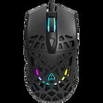 Puncher GM-20 High-end Gaming Mouse with 7 programmable buttons  Pixart 3360 optical sensor  6 levels of DPI and up to 12000  10 million times key life  1.65m Ultraweave cable  Low friction with PTFE feet and colorful RGB lights  Black ...