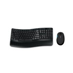 Kit Tastatura + Mouse Microsoft Sculpt Comfort Desktop, Wireless 2.4 Ghz, Taste Numerice, Palmrest detasabil, Receiver USB, 2 Butoane, Scroll, Senzor Optic, BlueTrack, Negru