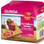 Paine bio crocanta din faina integrala de quinoa, 200g Linea Natura