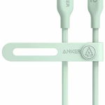 Cablu periferice Anker USB-C Male la Lightning Male, 0.9 m, Verde, Anker