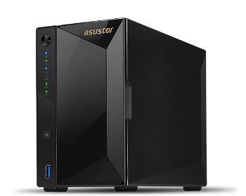 Network Attached Storage Asustor (AS4002T), 2 Bay 10G Tower NAS, Marvell Armada A7020 Duad-Core, 2 GB DDR4, Gbe x 2, 10G Base-T x1