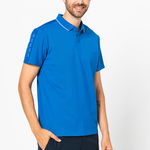 Tricou polo din material pique, GUESS