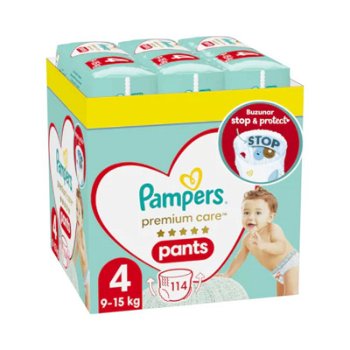 Pampers Premium Care Pants Scutece-chilotel Marimea 4, 9-15 kg, 114 bucati, PAMPERS