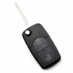 Audi - Carcasa cheie tip briceag, cu 2 butoane, - baterie 1616 - CARGUARD, Carguard