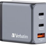 Verbatim Incarcator retea Verbatim GNC-100, 3x USB-C, 1x USB-A, Argintiu, Verbatim