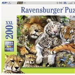 Puzzle Tigri 200 piese Ravensburger, Ravensburger