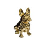 Decoratiune French Bulldog Auriu, 22 Cm, Natürlich