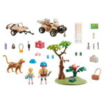 Set Playmobil Wiltopia Vehicul pentru salvarea animalelor 71011, 58 piese