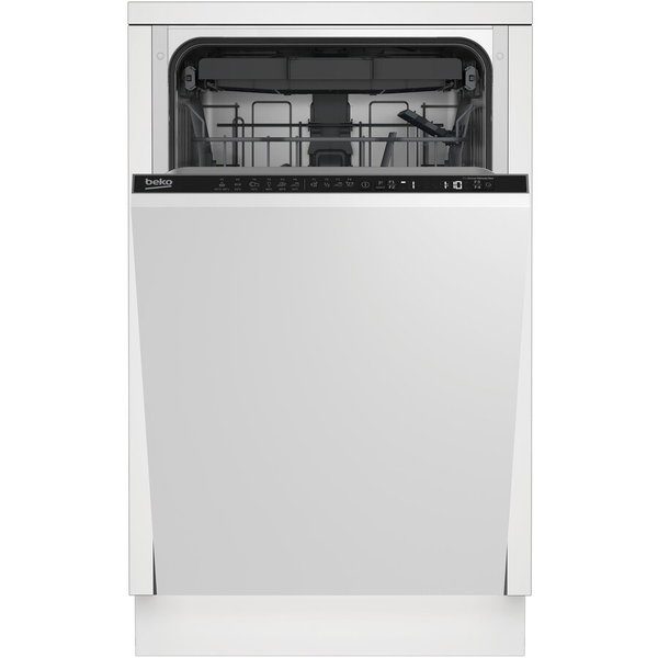 Masina de spalat vase incorporabila Beko BDIS35030, 10 seturi, 6 programe, 45 cm, Clasa D, SteamGloss, AquaIntense, BEKO