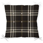 Perna de sezut Minimalist Home World, Minimalist Cushion Covers Black Flannel, bumbac, , 40x40 cm, negru/alb - Minimalist Home World, Negru, Minimalist Home World
