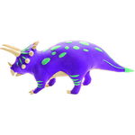 Set de constructie Triceratops Fiesta Crafts, 8.5 cm, lemn/argila, 5-9 ani