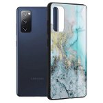 Husa cu spate din sticla Techsuit - Glaze Series - Samsung Galaxy S20 FE - Blue Ocean