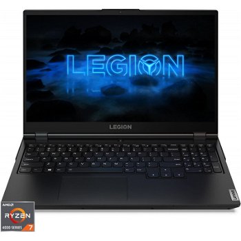 Laptop Lenovo Gaming 15.6'' Legion 5 15ARH05, FHD IPS 120Hz, Procesor AMD Ryzen™ 7 4800H (8M Cache, up to 4.20 GHz), 16GB DDR4, 512GB SSD, GeForce GTX 1650 4GB, No OS, Phantom Black