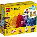 LEGO Classic Caramizi transparente creative, 500 piese, Lego