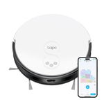 Aspirator robot TP Link Tapo RV20, Autonomie 3 ore, Navigare LiDAR, Aspirare cu 4 niveluri, Recipient 0.4 l, Filtru HEPA11, Wi-Fi, Bluetooth (Alb), TP-LINK