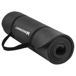 Saltea Fitness Antiderapanta Wozinsky, Husa de transport, 181 x 63 x 1cm, Negru