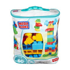 Set de constructie Mega Bloks First Builders, Multicolor, 1an+, 60piese