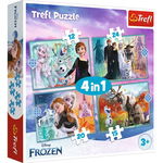 Puzzle Trefl 4 in 1, O lume minunata, Disney Frozen 2 (12, 15, 20, 24 piese)