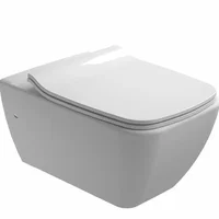 Vas WC suspendat Gala Emma Square Rimless alb lucios, Gala