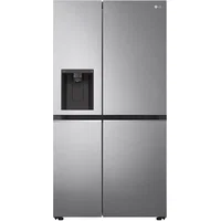 Side by Side LG GSLV70PZTE, No Frost, 635 l, Door Cooling, LINEARCooling, UVnano, FRESHBalancer, LG ThinQ, Dozator apa, H 179 cm, Argintiu, Clasa E