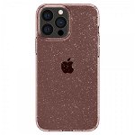 Husa Spate Spigen Liquid Crystal Glitter Compatibila Cu iPhone 13 Pro Max, Silicon Glitter Rose, Spigen