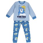 Pijama copii Chicco, 31368-61MC, Albastru, Chicco